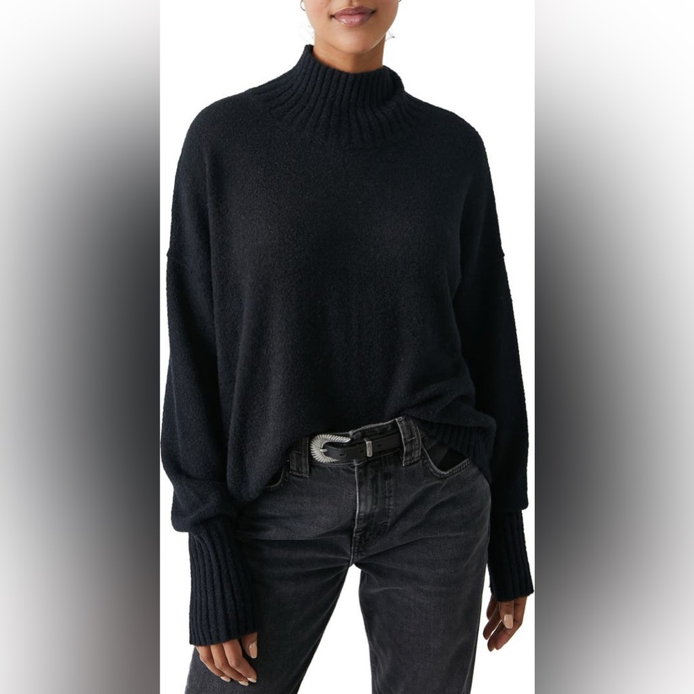 Free People Vancouver Mock Neck Sweater Size Small